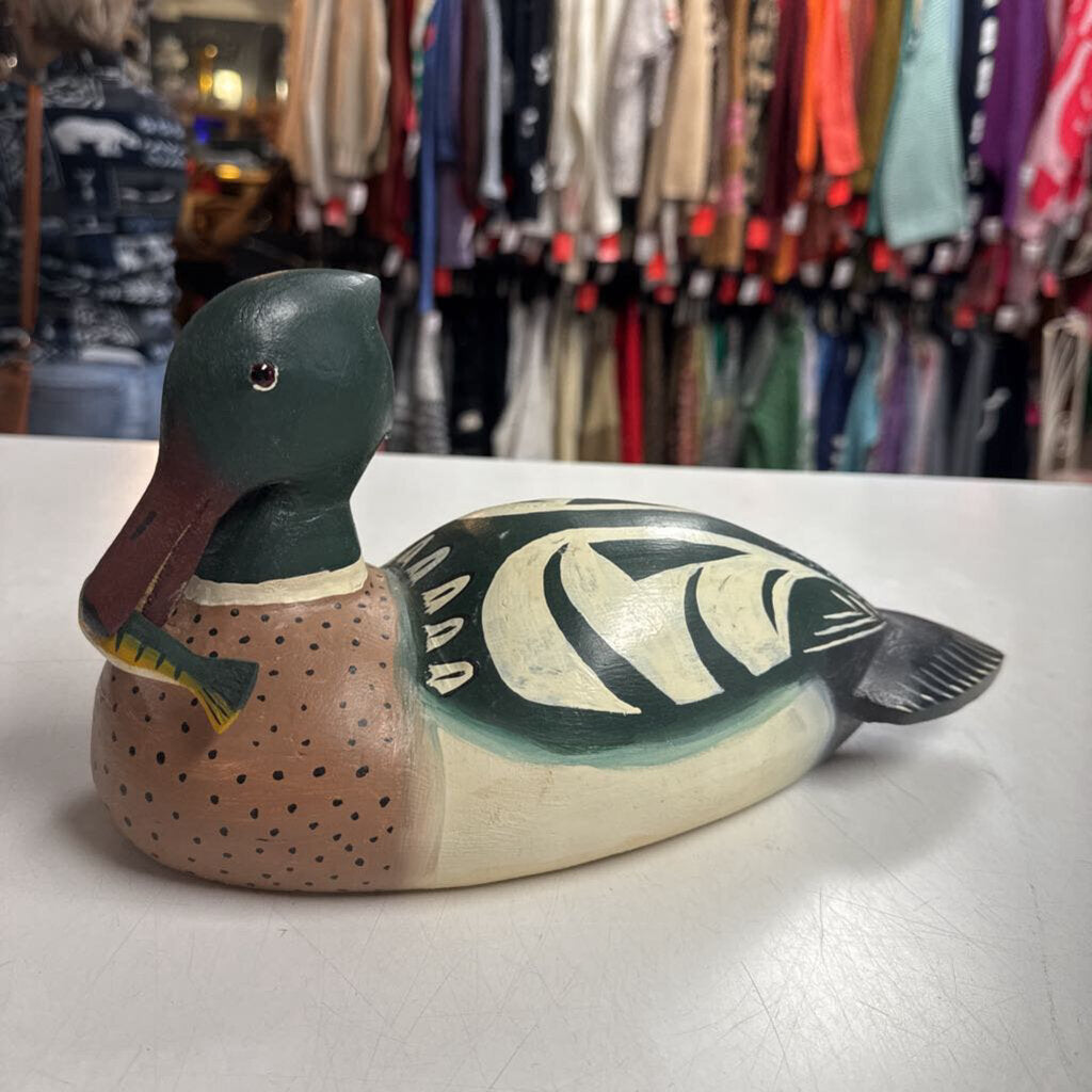 2001 Wood Carved Duck Decoy