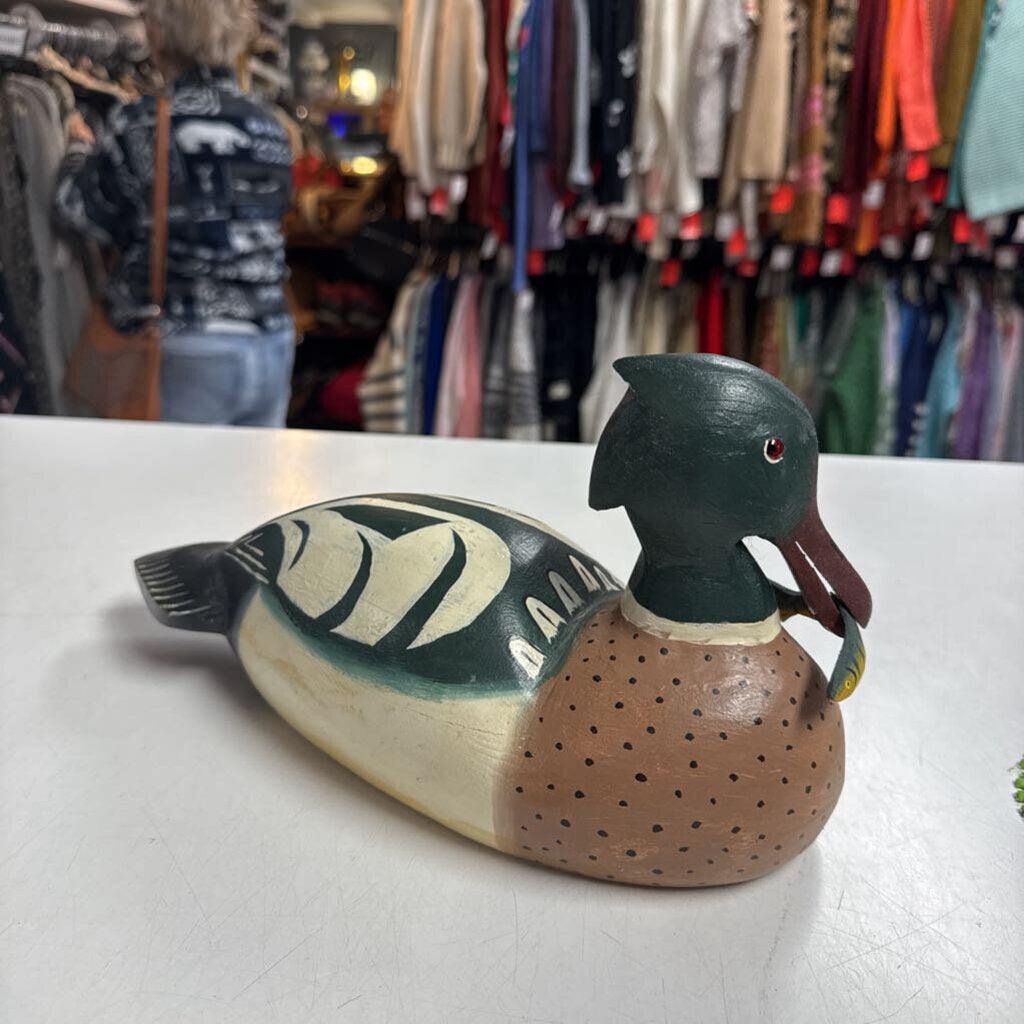 2001 Wood Carved Duck Decoy