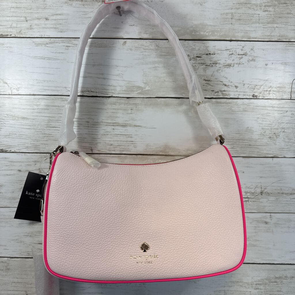 Emme Pink Leather Convertible Crossbody