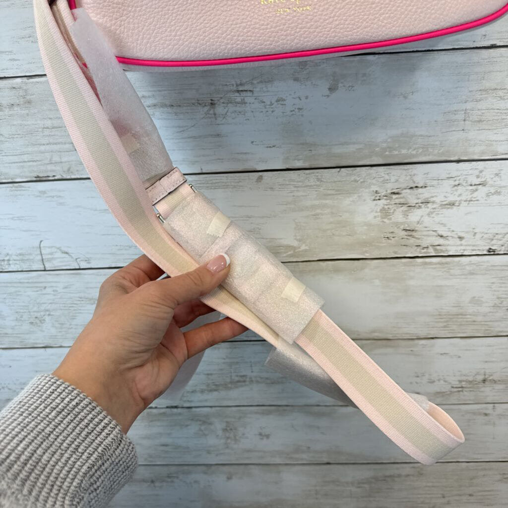 Emme Pink Leather Convertible Crossbody