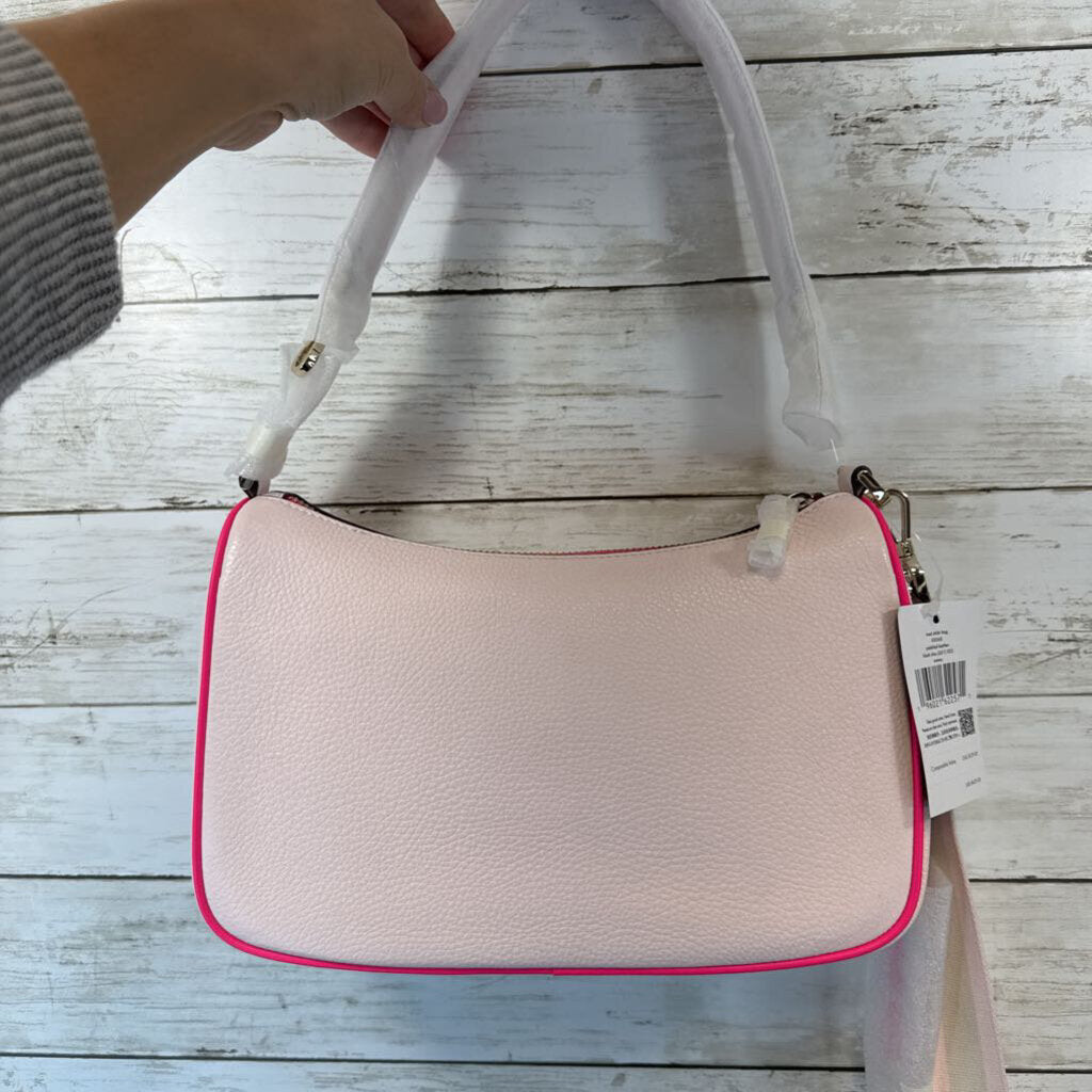 Emme Pink Leather Convertible Crossbody