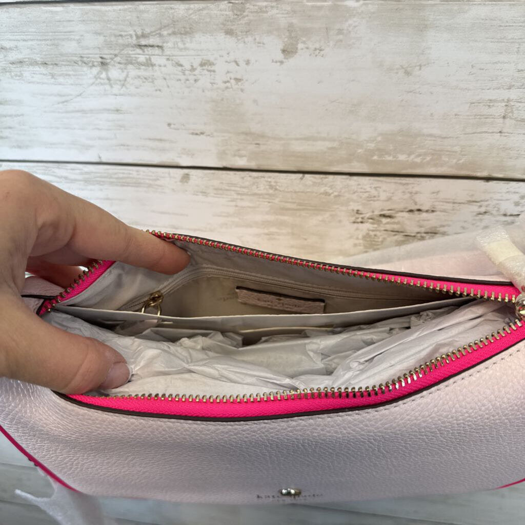 Emme Pink Leather Convertible Crossbody