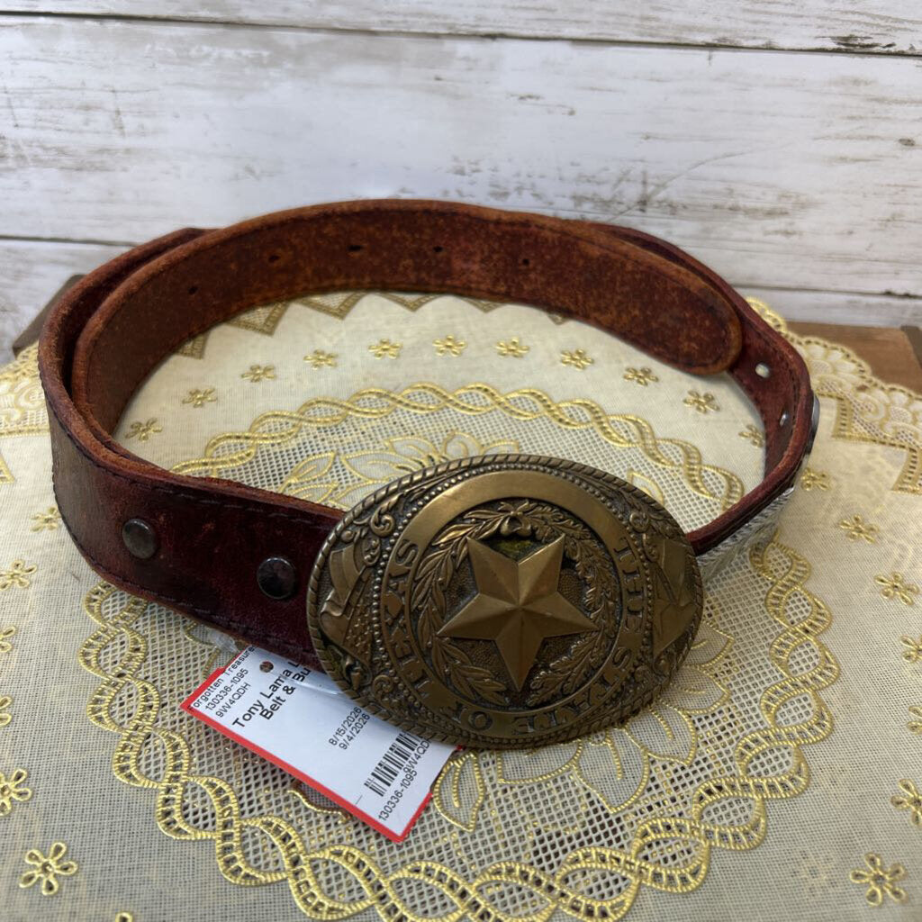 Leather Belt & Buckle