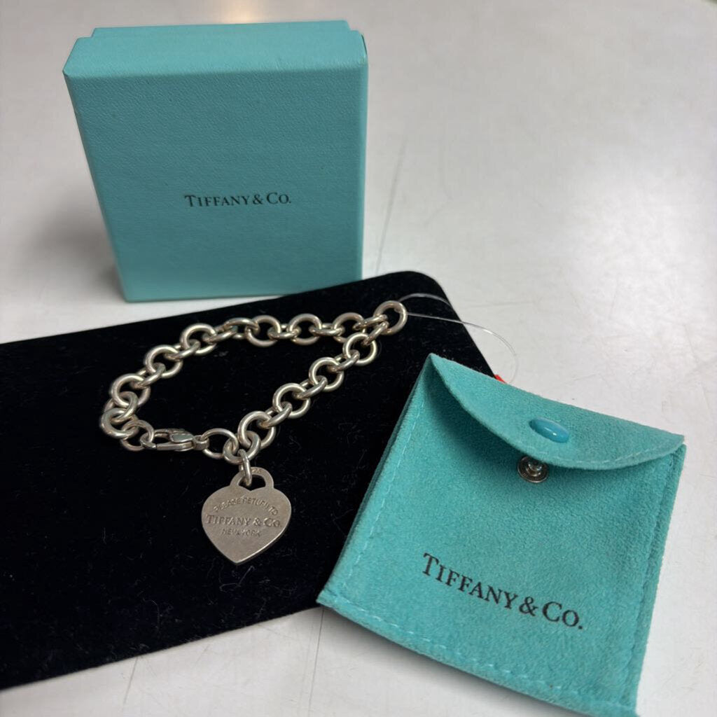 Heart Tag Charm Bracelet