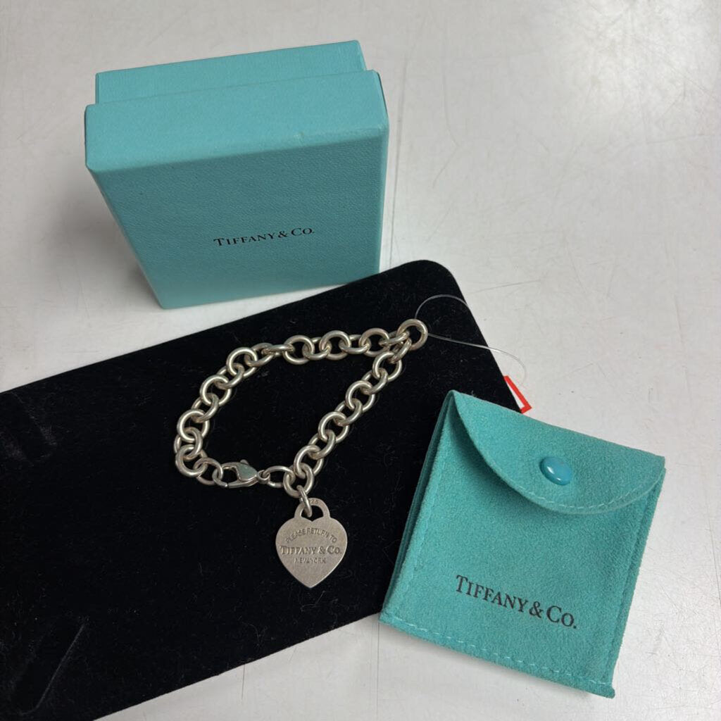 Heart Tag Charm Bracelet