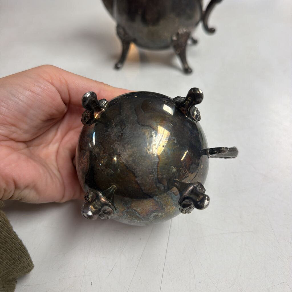 Silver Plate Tea Service Set (3)