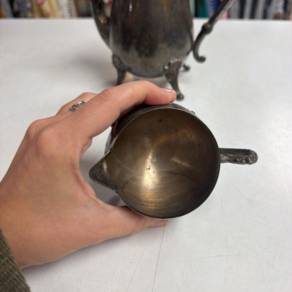 Silver Plate Tea Service Set (3)