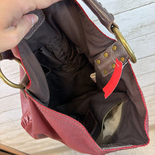 Leather Side Pocket Hobo